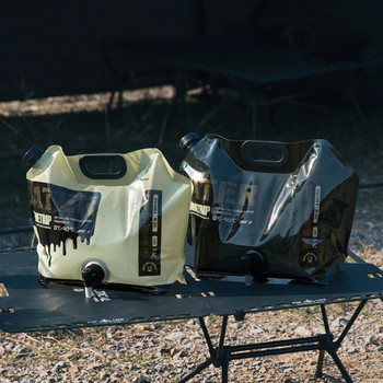 Vreća za vodu od 5/8 litara, deblja, sklopiva kanta za vodu, prijenosna vanjska posuda za vodu, sklopiva torbica s slavinom, pribor za kampiranje