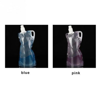 1 literes összecsukható ivóvizes palack táska kültéri túrázás kemping vizes táska tasak hólyag sporttáskák