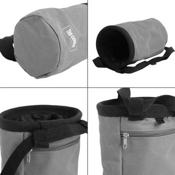Чанта с тебешир за скално катерене Водоустойчив джоб за вдигане на тежести Магнезиев сак Оборудване за катерене на открито Магнезиева торбичка за боулдъринг