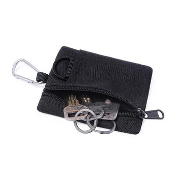 Υπαίθριο τακτικό πορτοφόλι EDC Molle Θήκη Φορητή θήκη για κάρτα-κλειδί Υπαίθρια αθλητική τσάντα κυνηγιού με φερμουάρ Πακέτο πολλαπλών χρήσεων