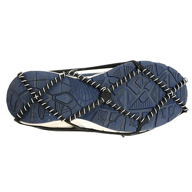 Mitme hambaga jäähaarats nael jalatsite jaoks õues libisemisvastane ronimine lumenaelad Krambid Klambrid kett küünised käepidemed saapad kate