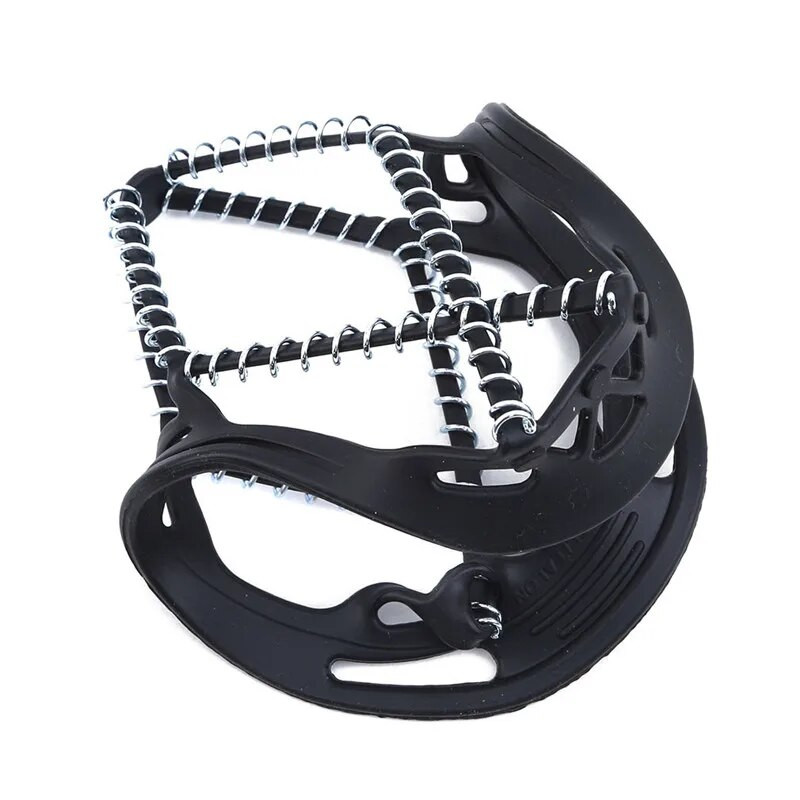 Mitme hambaga jäähaarats nael jalatsite jaoks õues libisemisvastane ronimine lumenaelad Krambid Klambrid kett küünised käepidemed saapad kate