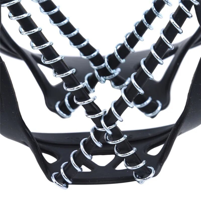 Mitme hambaga jäähaarats nael jalatsite jaoks õues libisemisvastane ronimine lumenaelad Krambid Klambrid kett küünised käepidemed saapad kate