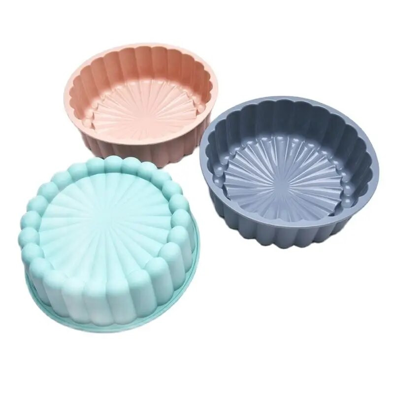 10 colių Charlotte silikoninės kepimo skardos nepridegančios apvalios silikoninės formos sūrio pyragams duonai silikoninės formelės duonos keptuvėms