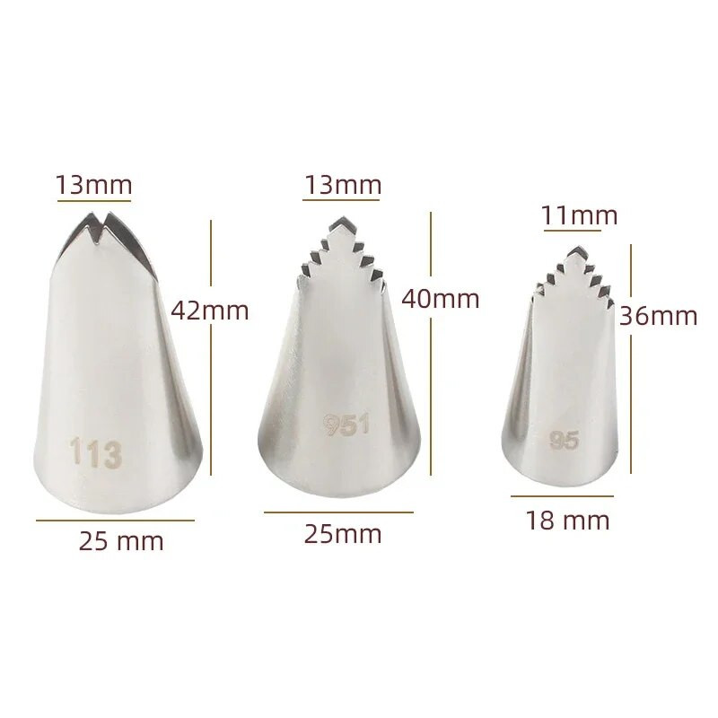 #95#951#113 Mlaznice za lišće ruže Mlaznice za glazuru Mlaznice za ukrašavanje kolača Savjeti za kolače Alati za ukrašavanje torti Mlaznica za kremu