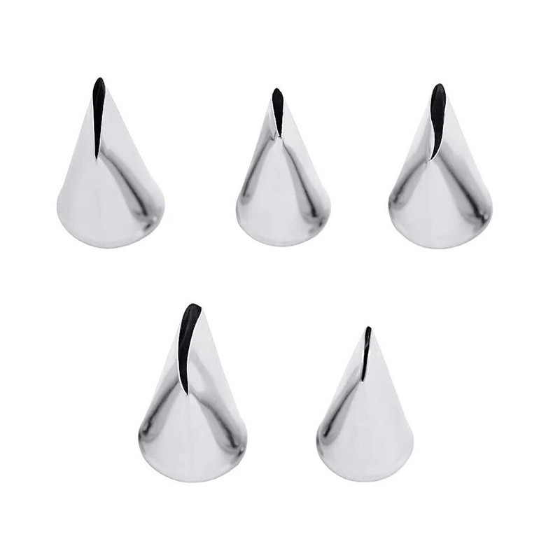 BCMJHWT 5 ks kvetinové tulipány ružové trysky 5 ks listové lupienky kovové zdobenie nechtov zdvihák fondán krém prenos pečenie pečivo kuchynské nástroje