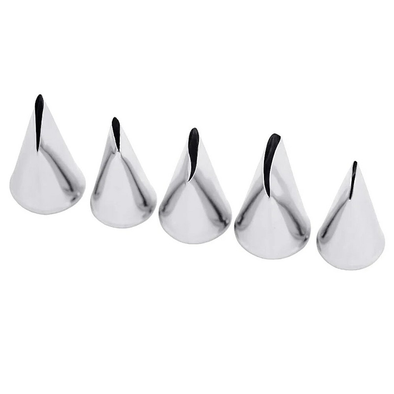 BCMJHWT 5 ks kvetinové tulipány ružové trysky 5 ks listové lupienky kovové zdobenie nechtov zdvihák fondán krém prenos pečenie pečivo kuchynské nástroje