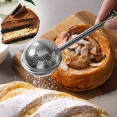 Jahupulbri loksuti filter Lusikas pagaritolmupulk suhkruvürtside jaoks 304 roostevabast terasest jahu-suhkrupulbri sõelad Köögitööriist