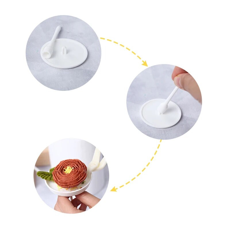 1 tk plastist torustik Nail Cake Lille Naelad Otsik Nael Decor Lifter Fondant Cream Transfer Küpsetamine Kondiitritooted Köök