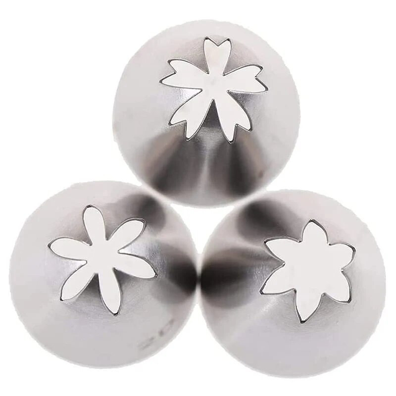 Kondiitritoodete düüside komplekt, suur 2D/1M/2F roostevabast terasest jääkoore torude otsad Socket kondiitritoodete koogikeste koogi kaunistamise tööriist