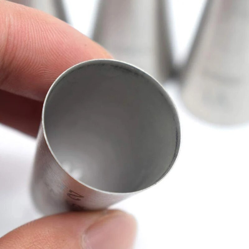 Kondiitritoodete düüside komplekt, suur 2D/1M/2F roostevabast terasest jääkoore torude otsad Socket kondiitritoodete koogikeste koogi kaunistamise tööriist