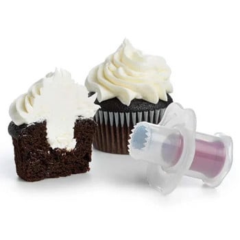 Cake Digger Plastic Cupcake Corer Plunger Cutter Muffin Cake Hole Digger DIY Cup Cake Cored Device Инструмент за печене на украса за мъфини