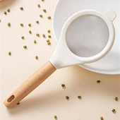 Tuhksuhkru sõel, peen 40 võrgusilma, tugev neetimine, vastupidav mugav käepide, korrosioonivastane köögiriistad jahusõel