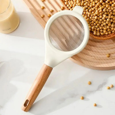 Tuhksuhkru sõel, peen 40 võrgusilma, tugev neetimine, vastupidav mugav käepide, korrosioonivastane köögiriistad jahusõel