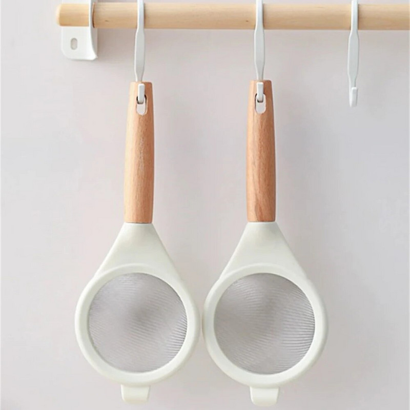 Tuhksuhkru sõel, peen 40 võrgusilma, tugev neetimine, vastupidav mugav käepide, korrosioonivastane köögiriistad jahusõel