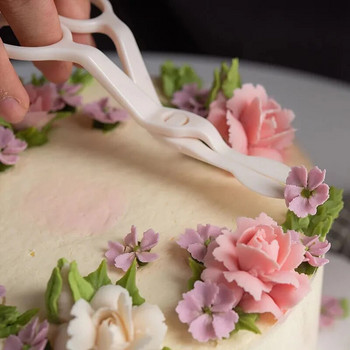 Оформяне на цветя Ножици Инструменти за печене на пирони Инструменти за сладкиши Фондан Поднос за декорация на торта Крем Трансфер Инструменти за печене на сладкиши