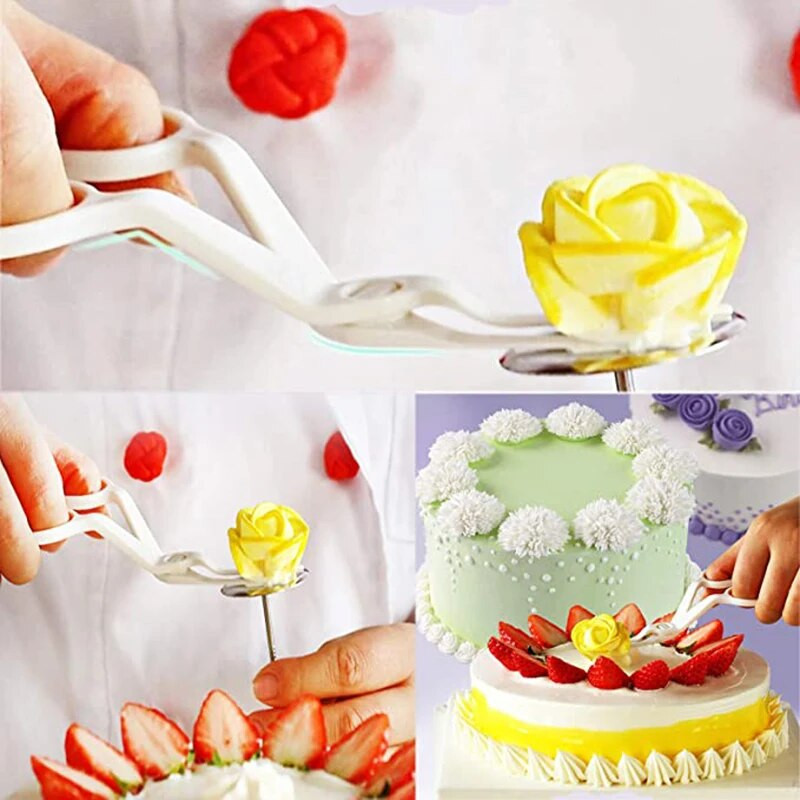 Torustik Lillekäärid Küünte küpsetustaigna tööriistad Fondant koogi kaunistusalus Kreemi ülekandmine Küpsetuskondiitri tööriistad