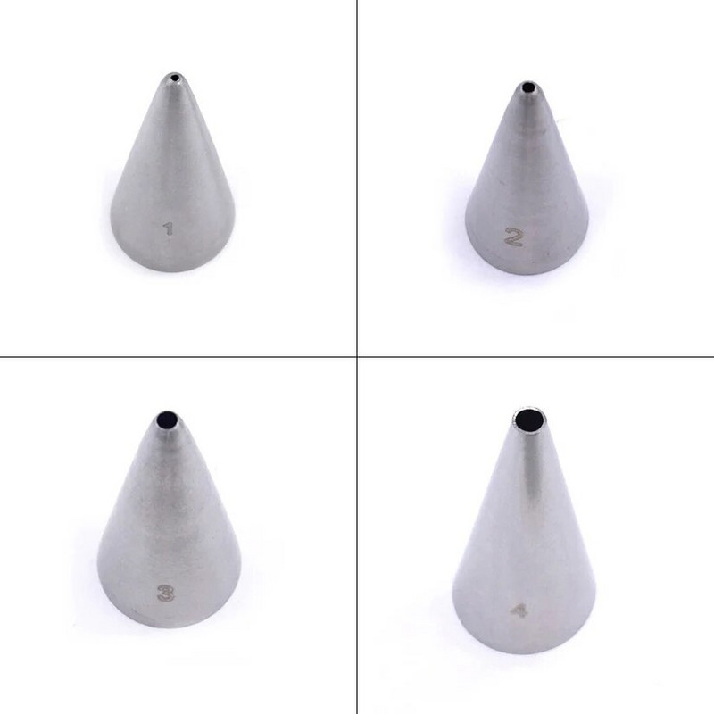 Malé okrúhle špičky, krémové trysky na muffiny, fondán, zdobenie tort, poleva, potrubné špičky, nástroje na pečenie