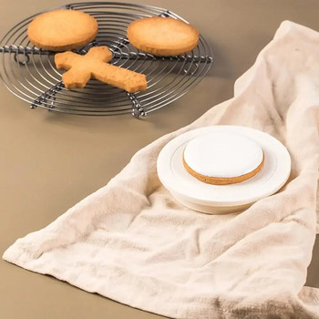 Περιστρεφόμενο τραπέζι DIY Cake Mini Plastic Fondant Cake Περιστρεφόμενη πλατφόρμα Στρογγυλή βάση για μπισκότα Περιστρεφόμενη οικιακή κουζίνα Εργαλεία κουζίνας
