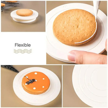 Περιστρεφόμενο τραπέζι DIY Cake Mini Plastic Fondant Cake Περιστρεφόμενη πλατφόρμα Στρογγυλή βάση για μπισκότα Περιστρεφόμενη οικιακή κουζίνα Εργαλεία κουζίνας