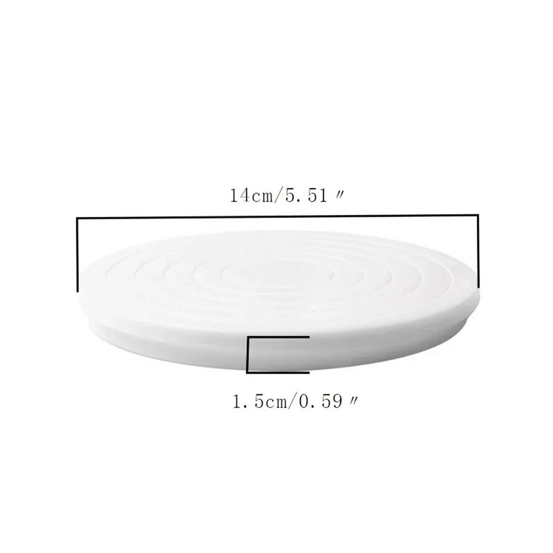 „Pasidaryk pats“ tortų sukamasis stalas, mini plastikinis „fondant“ torto pasukamasis stalas, besisukantis platforma, apvali sausainių stovas, besisukantis namų virtuvės įrankiai