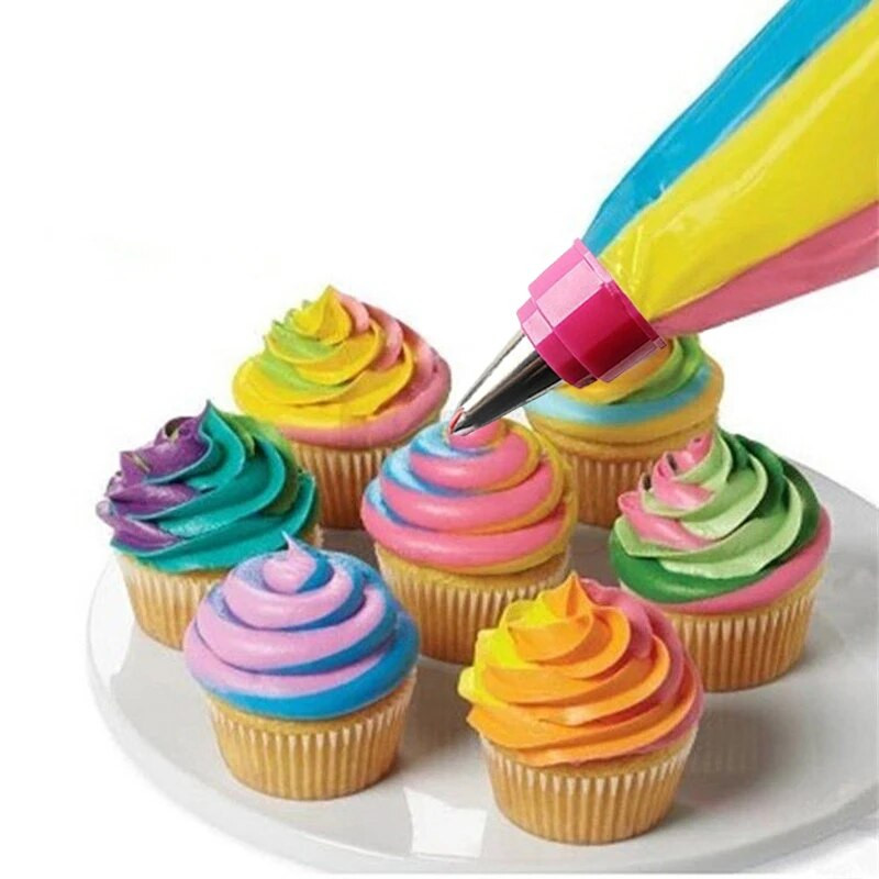 Korduvkasutatav tordiotsiku konnektori plastikadapter Koogikreemi kondiitritoodete koti otsiku ühendus Mugav küpsetustööriist koogi kaunistamiseks