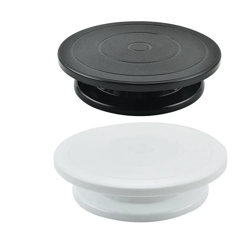 11 colių plastikinis pyragas sukamasis sukamasis pyragas plastikinis tešlos pyragas dekoravimo kremo stovas sukamasis stalas „pasidaryk pats“ keptuvės kepimo įrankis