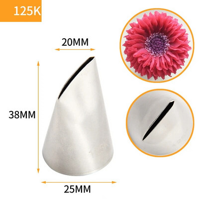 #124K#125K#126K Rose kondiitritoodete otsikud roostevabast terasest düüside komplekt Glasuuritoru otsikud komplektid tassikookide kaunistamiseks кондитерские