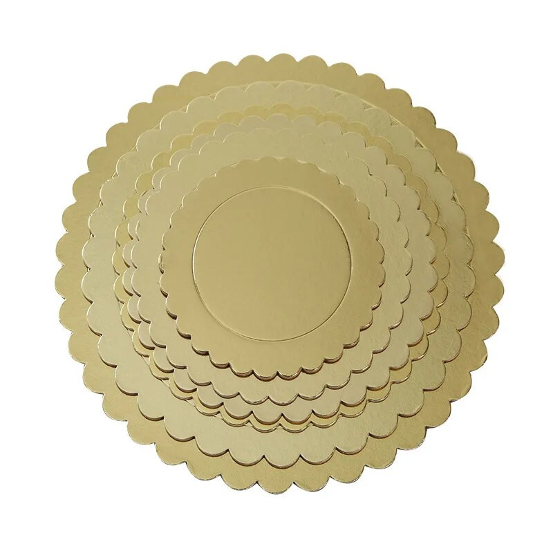 Zlatá doska na tortu Jednorazový dezertný podnos na tortu Kartónový základ pre svadobnú narodeninovú oslavu Pečiace príslušenstvo na tortu Nástroje na tortu