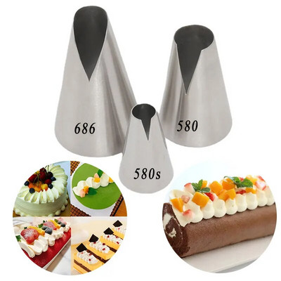 BCMJHWT 1/3 tk Glasuuritoru otsikud kookide jaoks Kaunistustööriistad Pelmeenid saiakreemi kreemi kaunistamiseks tort кондитерские товары