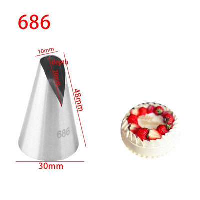 BCMJHWT 1/3 tk Glasuuritoru otsikud kookide jaoks Kaunistustööriistad Pelmeenid saiakreemi kreemi kaunistamiseks tort кондитерские товары