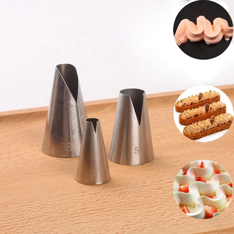 BCMJHWT 1/3 tk Glasuuritoru otsikud kookide jaoks Kaunistustööriistad Pelmeenid saiakreemi kreemi kaunistamiseks tort кондитерские товары