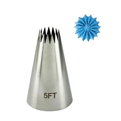 5FT/6FT/ 7FT/ 8FT/ 9FT Κρέμα από ανοξείδωτο ατσάλι Cupcake Ακροφύσια ζαχαροπλαστικής κέικ Διακόσμηση γλάσου Συμβουλές σωλήνων ψησίματος