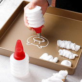 Silikoonist šokolaadipudeli pigistamine koogi kaunistamise tööriistad kirjutamiseks lüpsmiseks küpsetamiseks köögitarvikud koogi kujundamise tööriistad