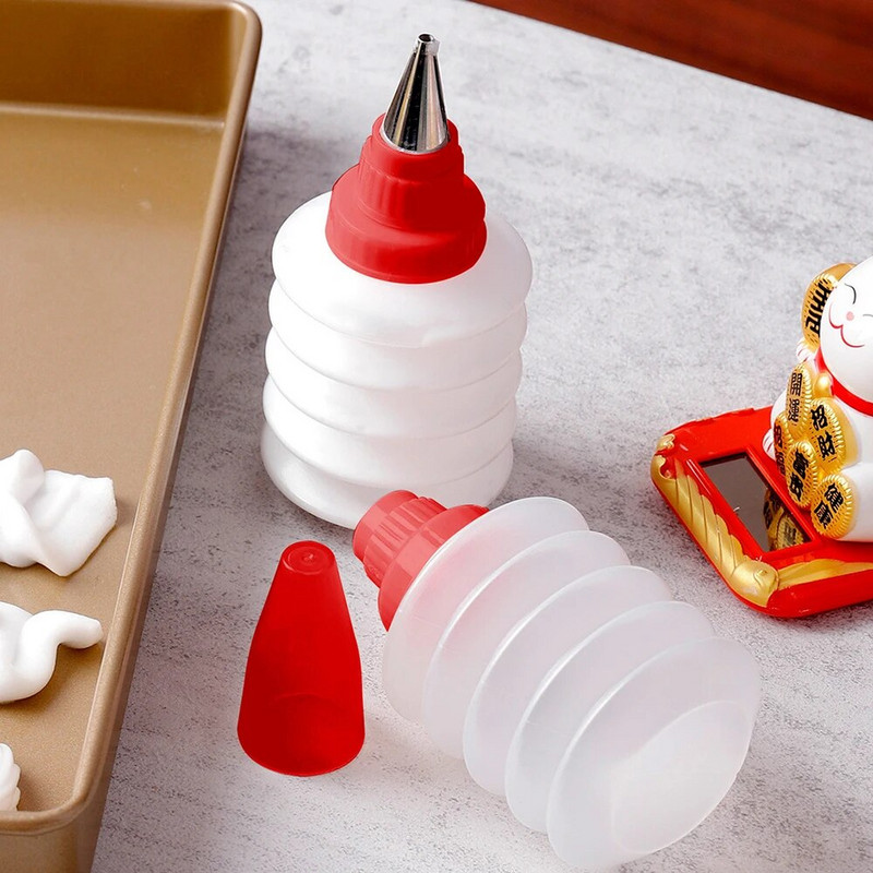 Silikoonist šokolaadipudeli pigistamine koogi kaunistamise tööriistad kirjutamiseks lüpsmiseks küpsetamiseks köögitarvikud koogi kujundamise tööriistad