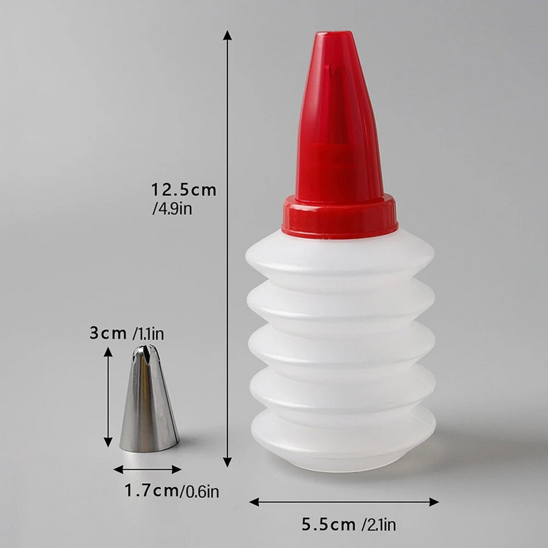 Silikoonist šokolaadipudeli pigistamine koogi kaunistamise tööriistad kirjutamiseks lüpsmiseks küpsetamiseks köögitarvikud koogi kujundamise tööriistad