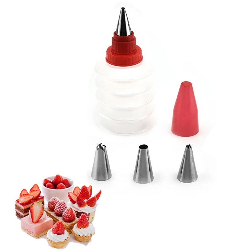 Silikoonist šokolaadipudeli pigistamine koogi kaunistamise tööriistad kirjutamiseks lüpsmiseks küpsetamiseks köögitarvikud koogi kujundamise tööriistad