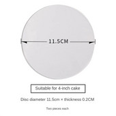 Apvalūs akriliniai tortų diskai. Daugkartinio naudojimo tortų lentos Disko pagrindas tortams Apipjaustymas Dekoravimo reikmenys Kepimo reikmenys