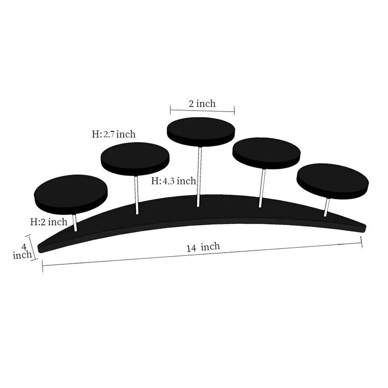 5-astmeline läbipaistev akrüülist koogikeste vitriin, ehete koogi-magustoidurest, pulmakoogi statiiv Beebi dušikaunistuste hoidik