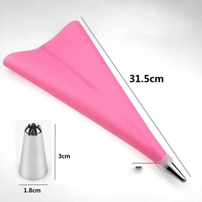 18 ΤΕΜ/ΣΕΤ Κρέμα ζαχαροπλαστικής σιλικόνης DIY σιλικόνης + 16 τεμ.