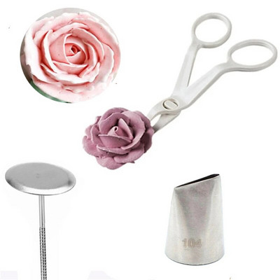 3 τεμ/2 τεμ. Ψαλίδι λουλουδιών+Δίσκος κέικ +1 τεμ.