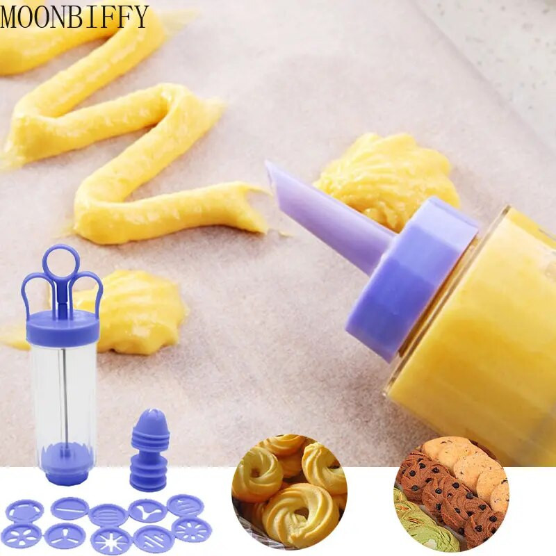 Uus käsitsi valmistatud küpsisepressi valmistamise masinapüstol kaunistuspressimismasin Churros seadme fritüüride küpsetustööriistade valmistamiseks