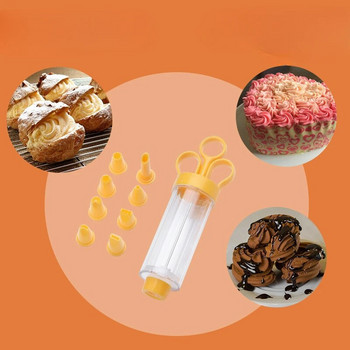 Ακροφύσια Icing Piping Cream Muffin Cake Decorating Σετ μύτης διακόσμησης DIY σύριγγα ζαχαροπλαστικής κεφαλή πιστολιού ψεκασμού στυλό εξώθησης