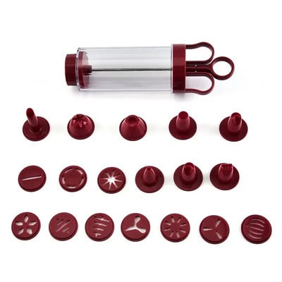 Küpsisekreemi koogipress Kaunistuspüstoli komplekt Candys Biskviit Glasuuritoru otsik Kondiitritooted Magustoit või süstal Köök küpsetustööriistad