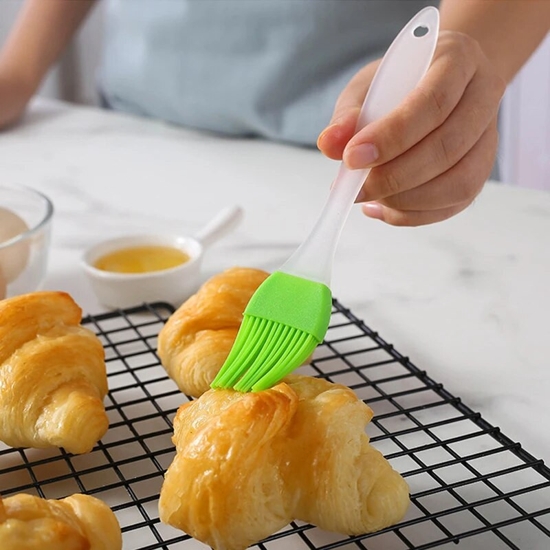 Grillpintsel, lõhestatud tüüpi kõrge temperatuurikindel silikoonõlihari koogi küpsetuskreem toiduvalmistamisköögi majapidamistööriistad