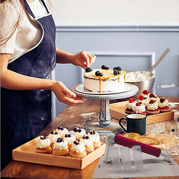 Χειροκίνητο Airbrush for Cake Decorating Cake Baking Pump Πιστόλι βαφής με 4 τεμ. Tube Κιτ διακόσμησης κέικ κουζίνας아크릴