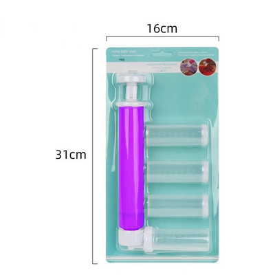 Manuaalne kookide õhupintsel küpsetuskoogi kaunistamiseks Airbrush pumba värvimispihustuspüstol 4 tk toruga Köögi koogi kaunistamise komplekt아크릴