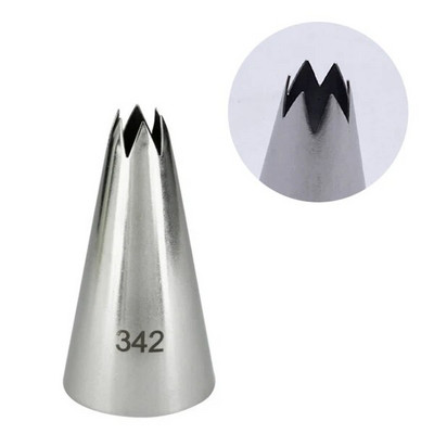 Vidutinio atvirumo žvaigždutės antgaliai Nerūdijančio plieno glazūra vamzdžių purkštukai Tortų dekoravimas konditerijos antgalių rinkiniai Kekselių įrankiai Kepiniai