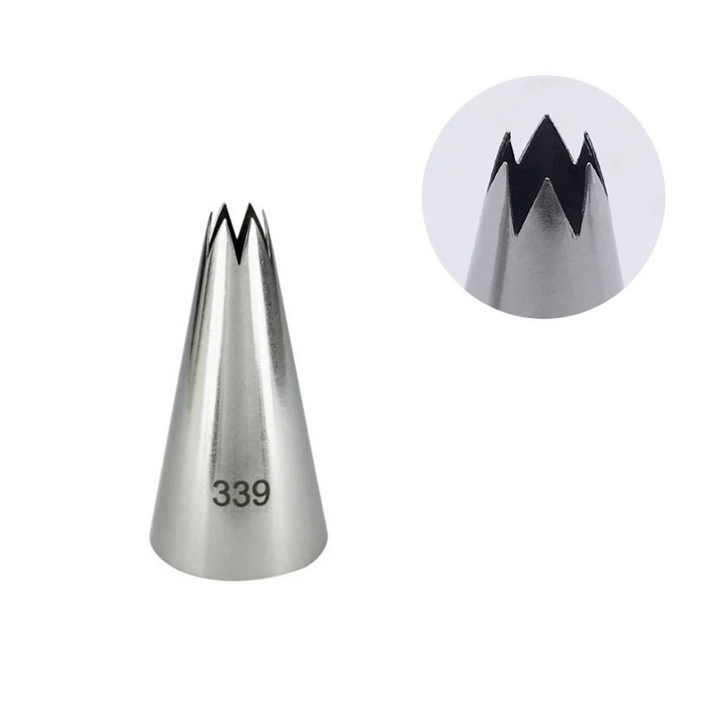 Vidutinio atvirumo žvaigždutės antgaliai Nerūdijančio plieno glazūra vamzdžių purkštukai Tortų dekoravimas konditerijos antgalių rinkiniai Kekselių įrankiai Kepiniai