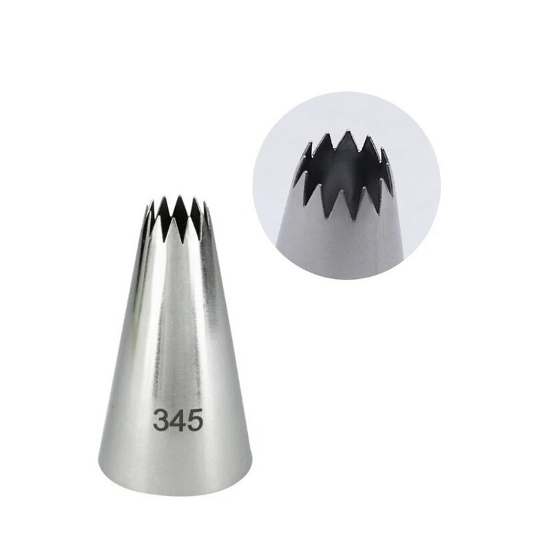 Vidutinio atvirumo žvaigždutės antgaliai Nerūdijančio plieno glazūra vamzdžių purkštukai Tortų dekoravimas konditerijos antgalių rinkiniai Kekselių įrankiai Kepiniai